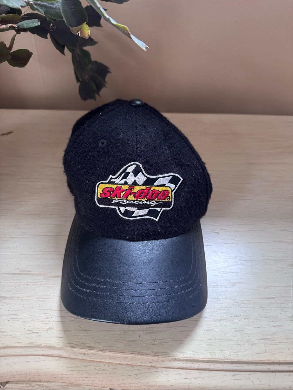 Vintage Ski-Doo Racing Black Baseball Cap
